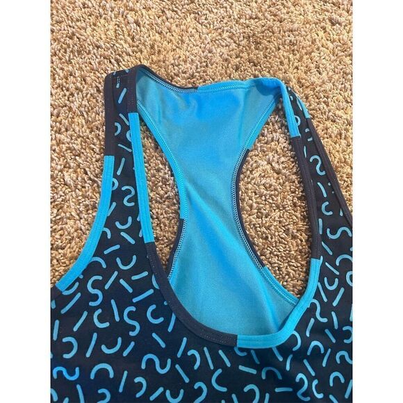 Lululemon Women's SeaWheeze Racerback Tank Blue Squiggles Standard Size 4 - Picture 3 of 8